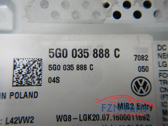 VW Golf 7 Radio Composition Bluetooth