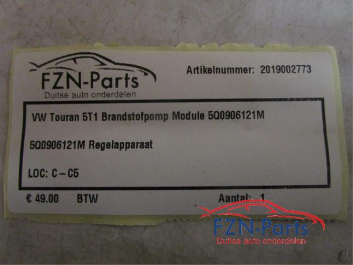 VW Touran 5T1 Brandstofpomp Module