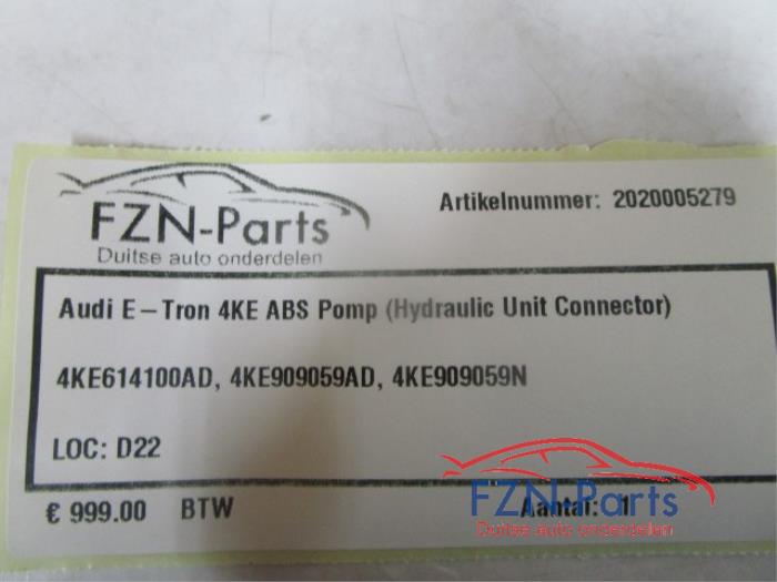 Audi E-tron 4KE ABS Pomp (Hydraulic Unit Collector)
