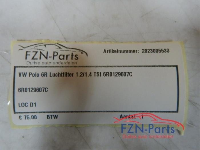 VW Polo 6R Luchtfilter 1.2/1.4 TSI