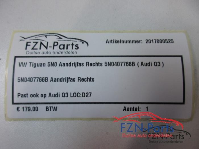 Aandrijfas rechts-voor Audi Q3 (22725821)