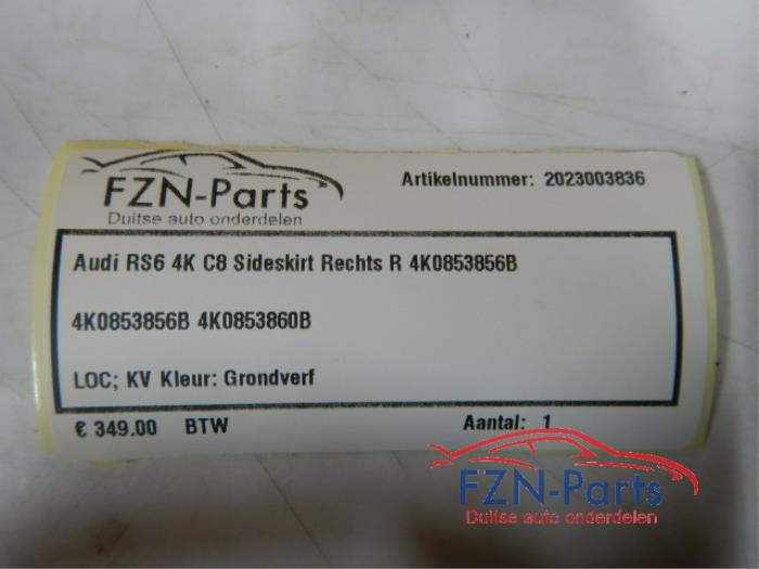 Audi RS6 4K C8 Sideskirt Rechts R