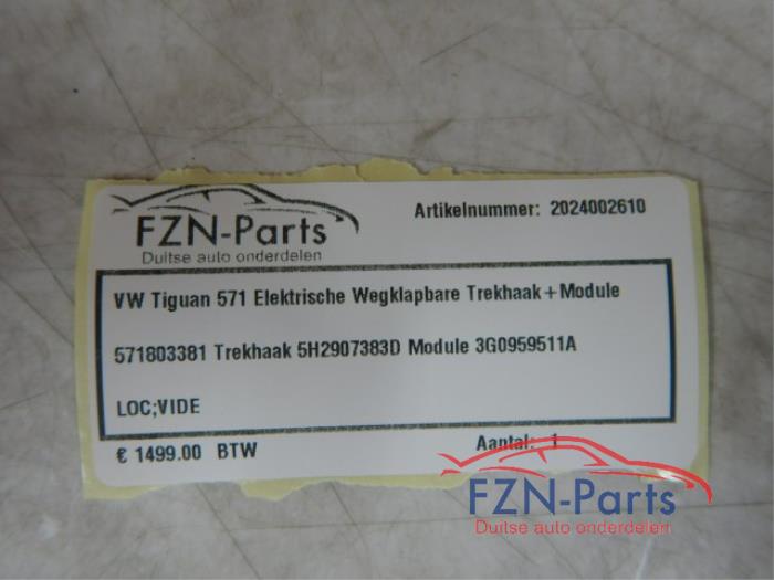 VW Tiguan 571 Elektrische Wegklapbare Trekhaak + Module 571803381 571803381 Trekhaak