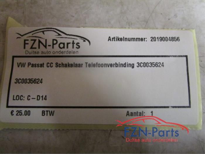 VW Passat CC Schakelaar Telefoonverbinding