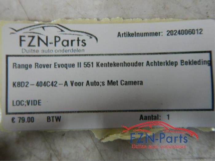 Bekleding Achterklep Landrover Evoque (22742766)