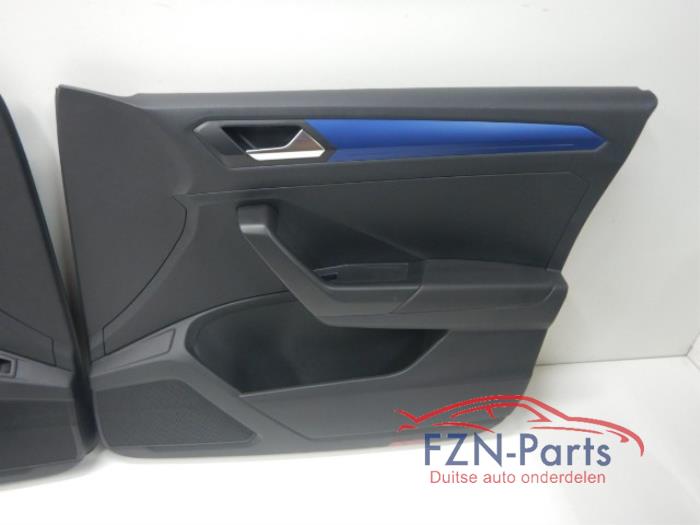 VW T-Roc Deurpanelen Voorzijde Leer verlicht Blauw Inleg