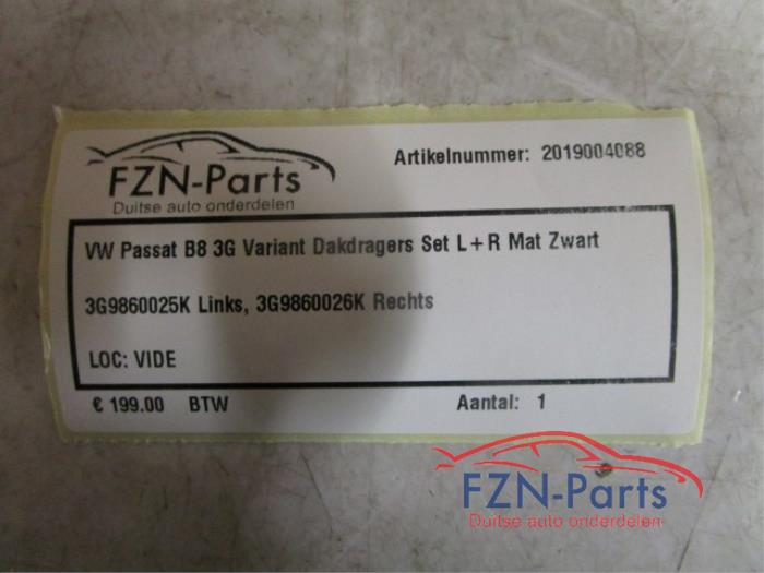 VW Passat B8 3G Variant Dakdragers Set L+R Mat Zwart