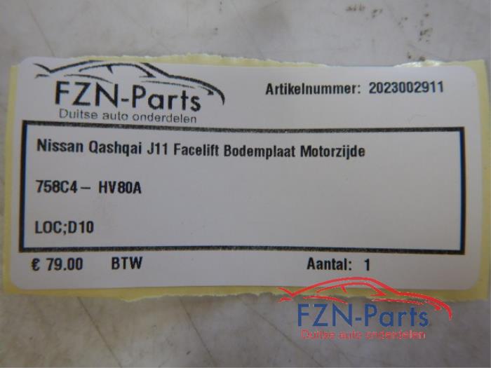 Nissan Qashqai J11 Facelift Bodemplaat Motorzijde