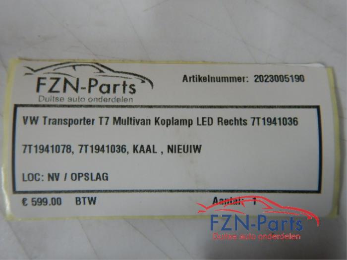 VW Transporter T7 Multivan Koplamp LED Rechts