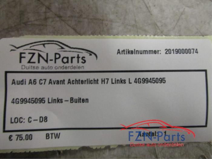 Audi A6 C7 Avant Achterlicht H7 Links