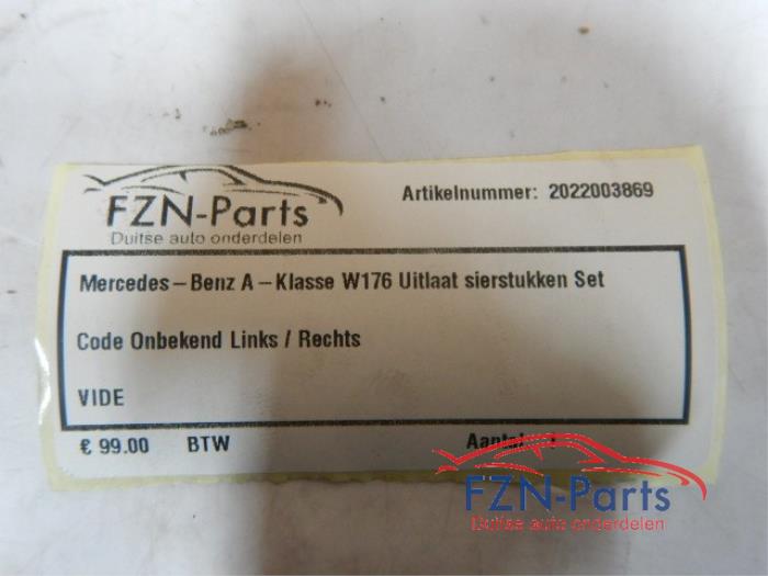Uitlaatsierstuk Mercedes A-Klasse (22744234)