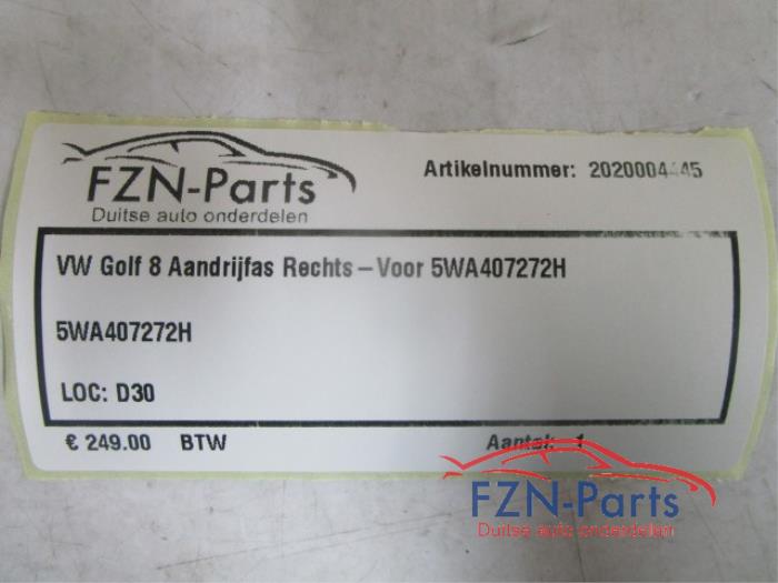 VW Golf 8 Aandrijfas Rechts-voor
