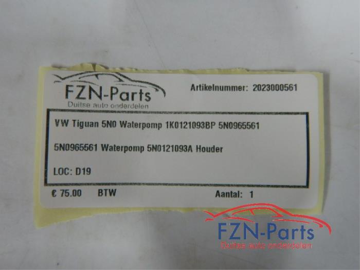 Waterpomp Volkswagen Tiguan (22729288)