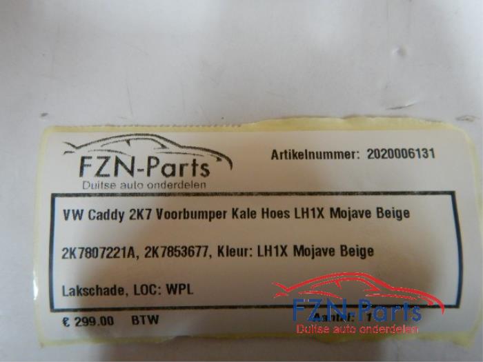 VW Caddy 2K7 Voorbumper Kale Hoes