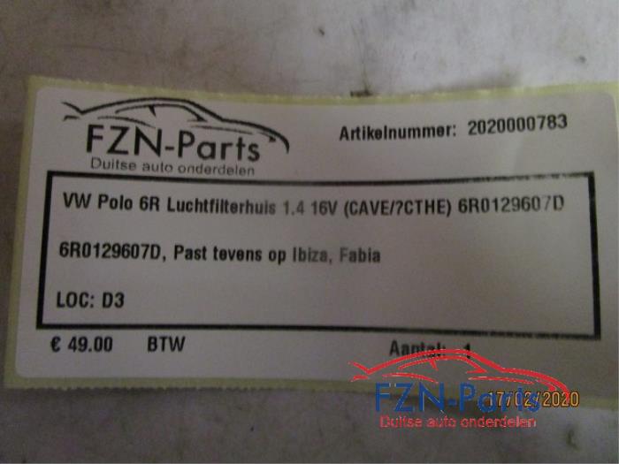 Luchtfilterhuis Volkswagen Polo (22730222)