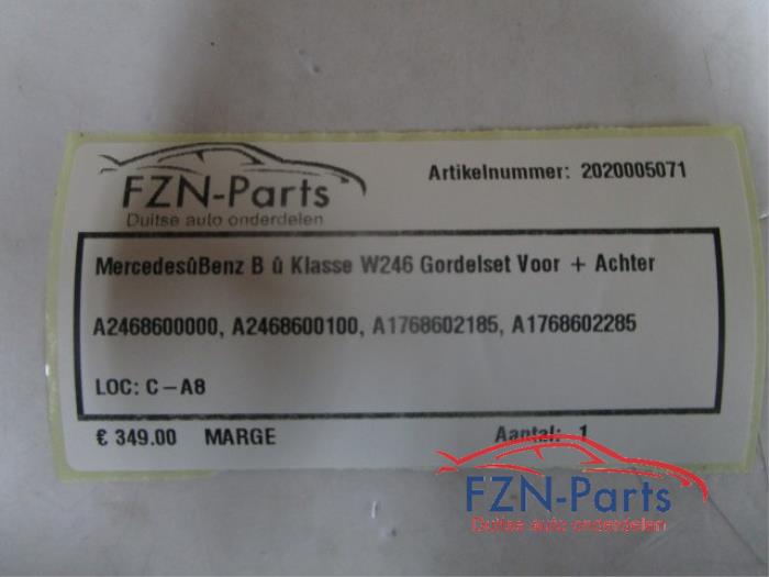 Veiligheidsgordel set voor + achter Mercedes B-Klasse (22739890)