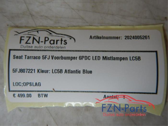 Seat Tarraco 5FJ Voorbumper 6PDC LC5B