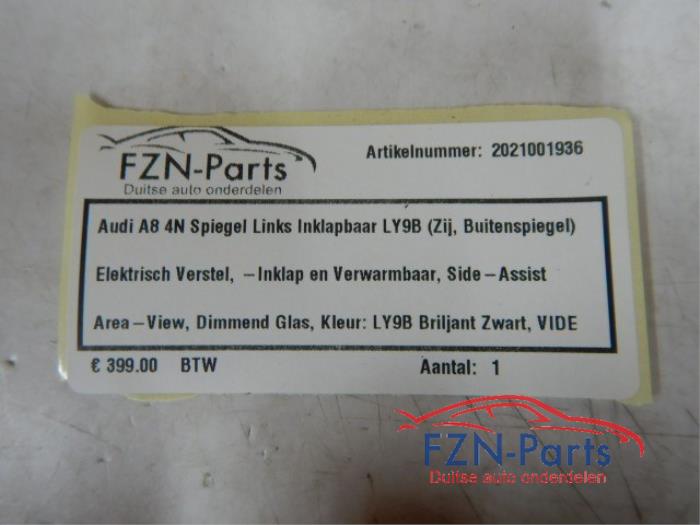 Audi A8 4N Spiegel Links LY9B