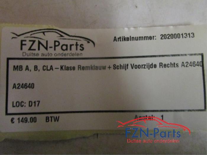 Remklauw (Tang) rechts-voor Mercedes CLA (22738804)