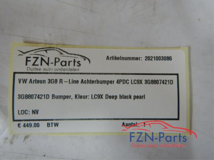 VW Arteon 3G8 R-Line Achterbumper 4PDC LC9X