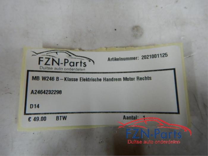 Handrem motor Mercedes B-Klasse (22739756)