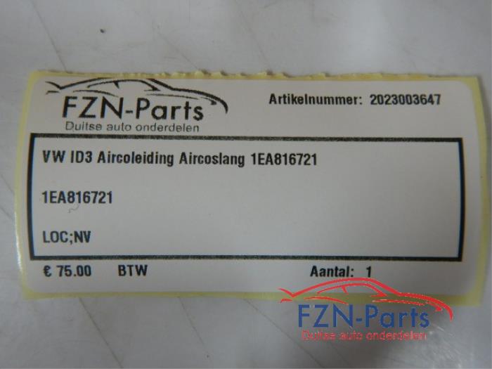 VW ID3 Aircoleiding Aircoslang