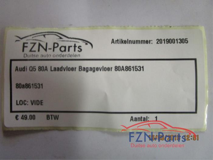 Vloerplaat bagageruimte Audi Q5 (22740944)