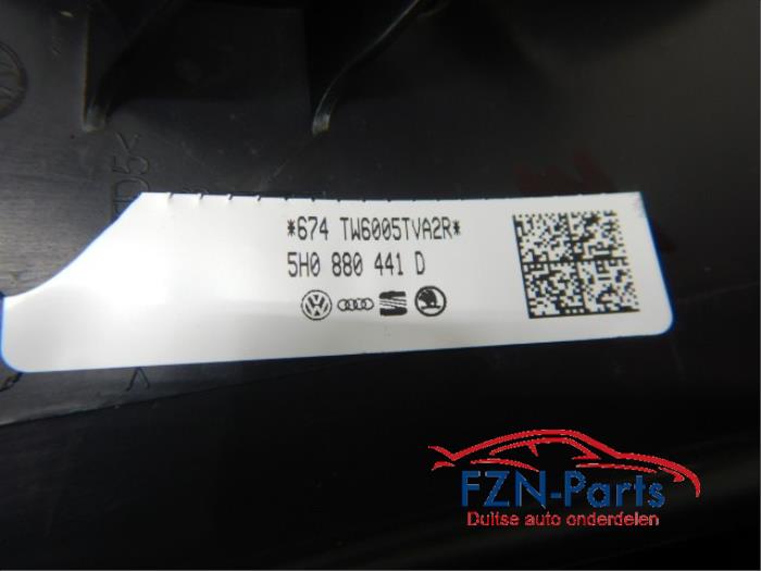 VW Golf 8 Zijdeel Achterbank Links Leer Kussen