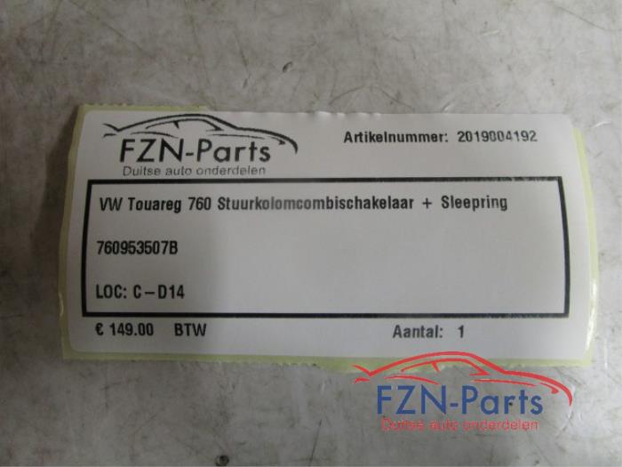 VW Touareg 760 Stuurkolomcombieschakelaar + Sleepring