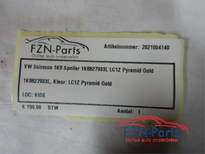 VW Scirocco Facelift R R-Line 1K8 Achterklepspoiler Spoiler