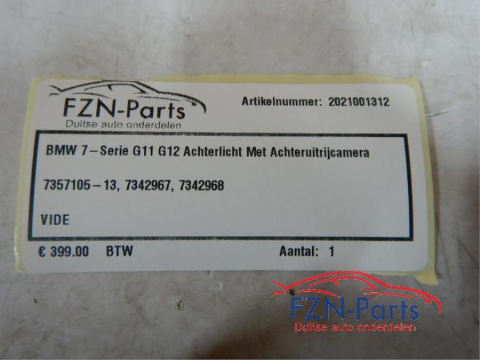 Achteruitrij Camera BMW 7-Serie (22725758)