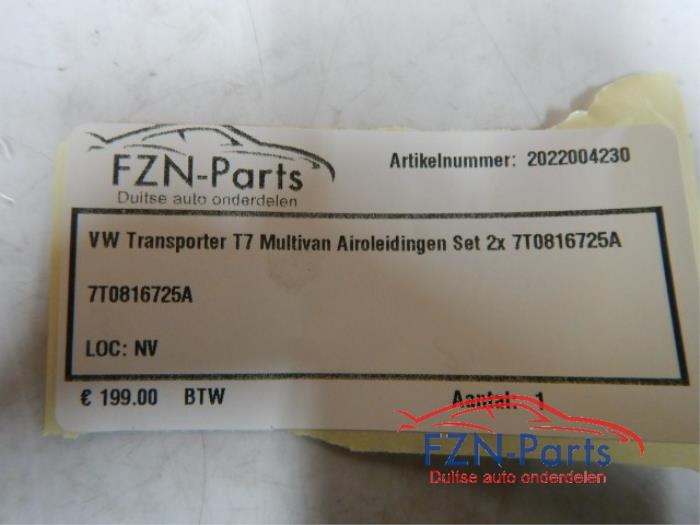 VW Transporter T7 Multivan Aircoleidingen Set 2x