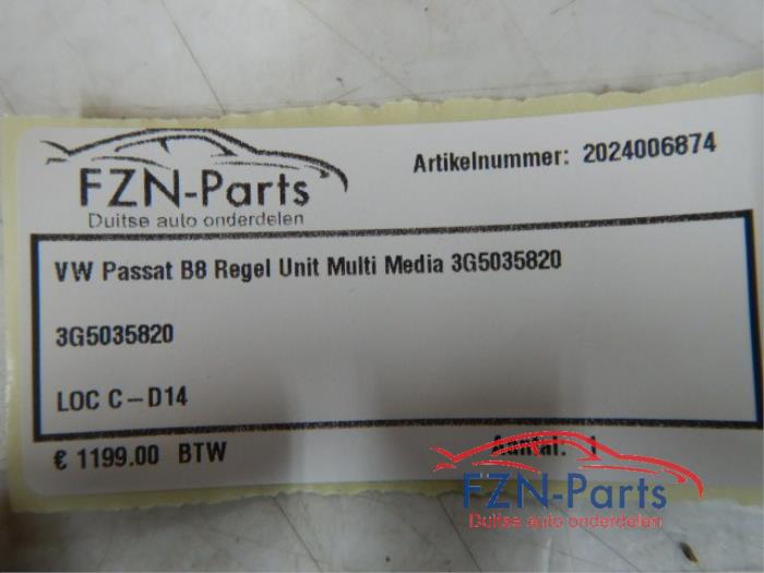 VW Passat B8 Regel Unit Multimedia