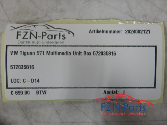 VW Tiguan 571 Multimedia Unit Navigatie Box