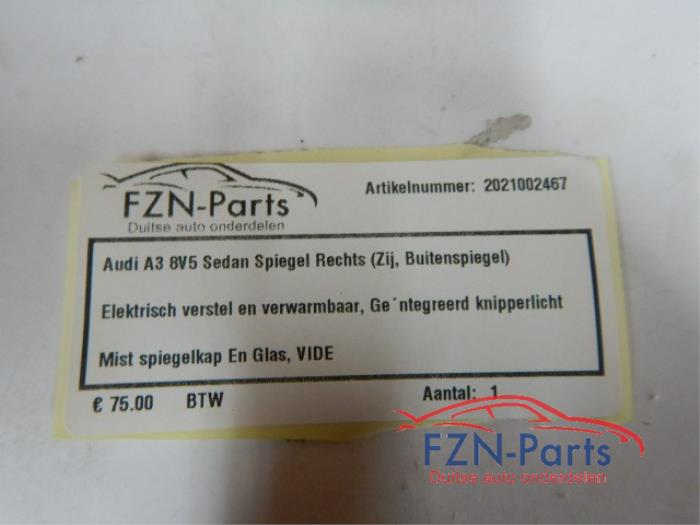 Buitenspiegel rechts Audi A3 (22724839)