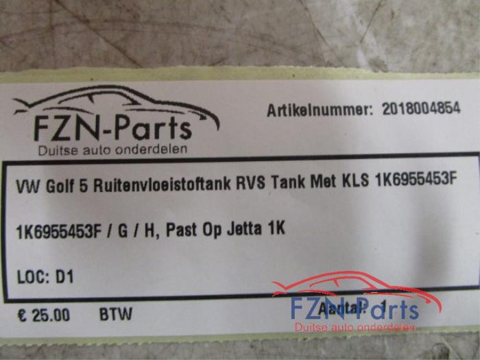 Ruitensproeiertank voor Volkswagen Golf (22739258)