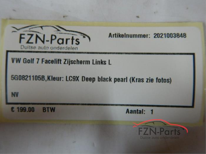 VW Golf 7.5 Facelift Zijscherm Links LC9X