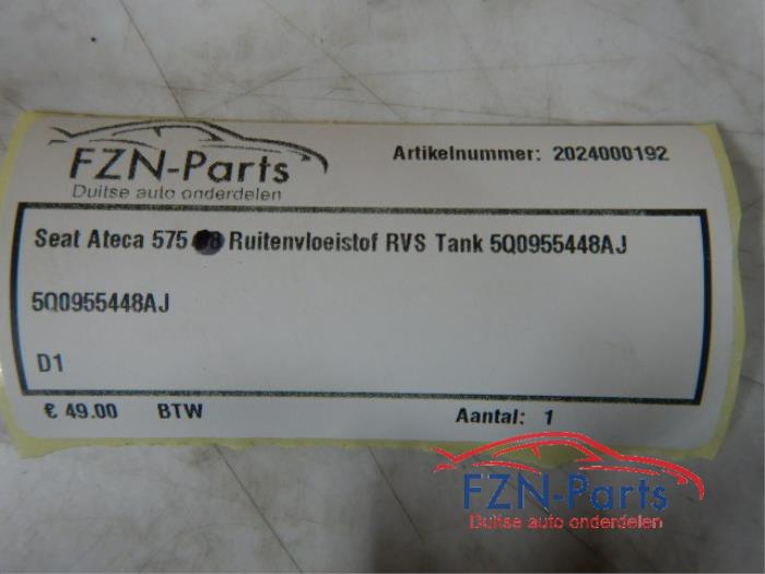 Ruitensproeiertank voor Seat Ateca (22738030)
