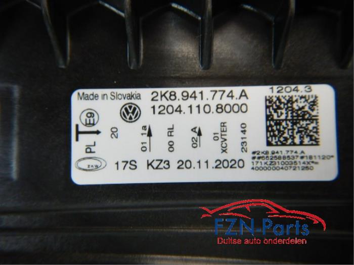 VW Caddy 2K8 Koplamp Rechts VOLLED