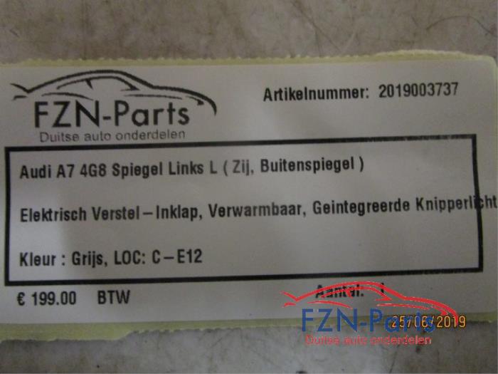 Audi A7 4G8 Spiegel Links L ( Zij, Buitenspiegel )