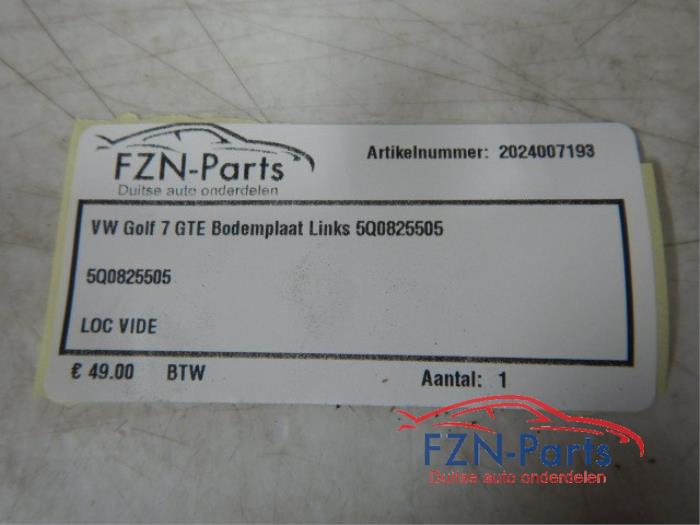 VW Golf 7 GTE Bodemplaat Links