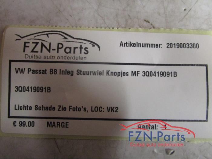 VW Passat B8 Inleg Stuurwiel Knopjes MF