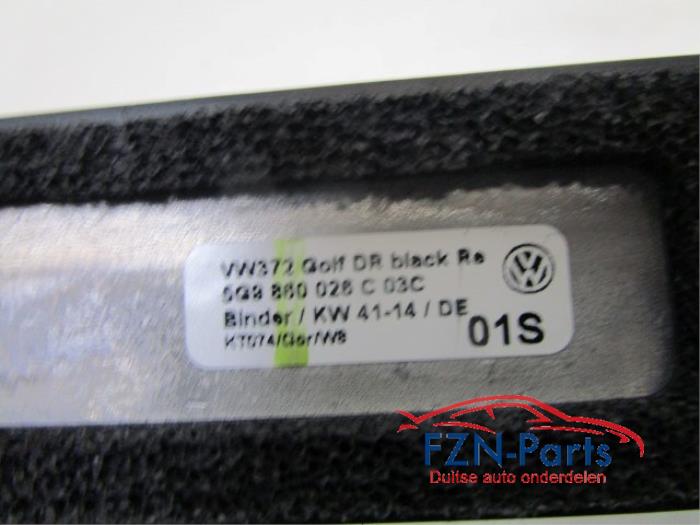 VW Golf 7 Variant Dakdrager Links Mat Zwart