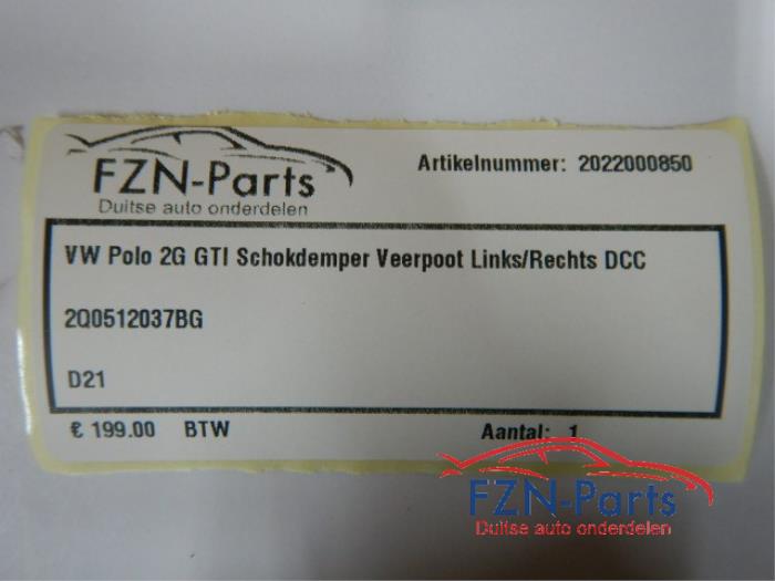 VW Polo 2G GTI Schokdemper Veerpoot Links / Rechts DCC