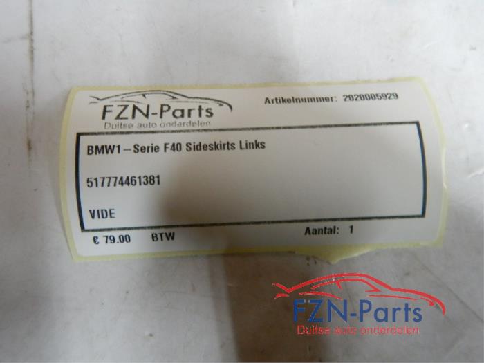 Zijskirt links BMW 1-Serie (22727594)