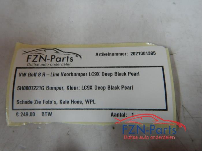 VW Golf 8 R-Line Voorbumper LC9X Deep Black Pearl