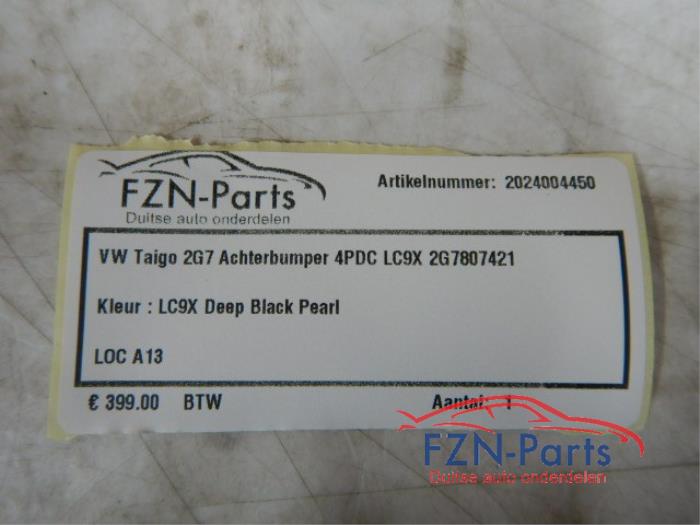 VW Taigo 2G7 Achterbumper 4PDC LC9X