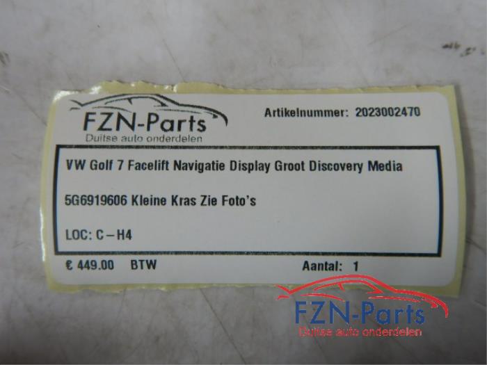 VW Golf 7 Facelift Navigatie Display Groot Discovery Media