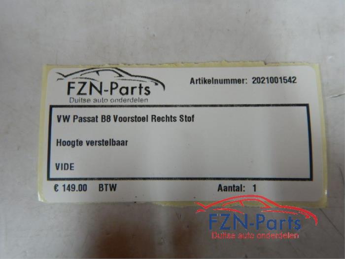 Stoel rechts Volkswagen Passat (22739133)