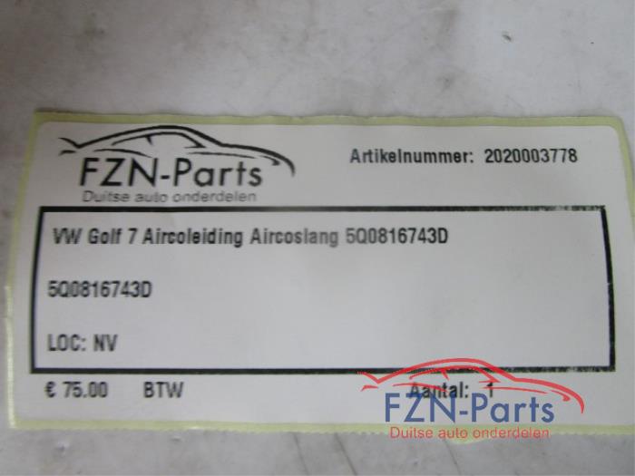 VW Golf 7 Aircoleiding Aircoslang